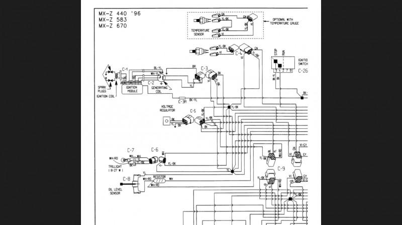 1997 Yamaha Snowmobile Wiring Diagram